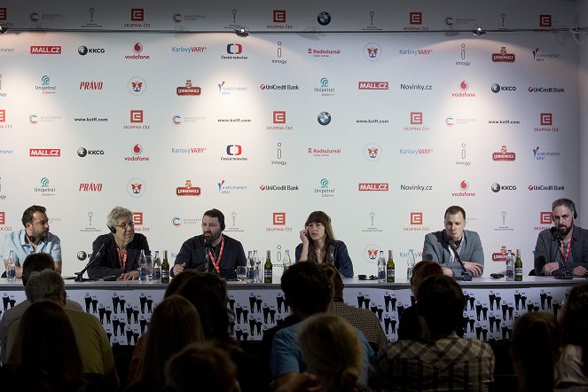 The Cakemaker - Événements - Press conference at the Karlovy Vary International Film Festival on July 4, 2017 - Itai Tamir, Ofir Raul Graizer