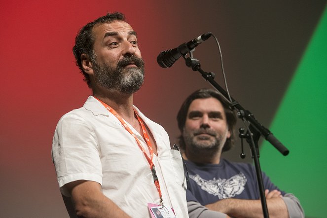 Modré ticho - Z akcí - International premiere at the Karlovy Vary International Film Festival on July 5, 2017 - Bülent Öztürk, Tomas Leyers