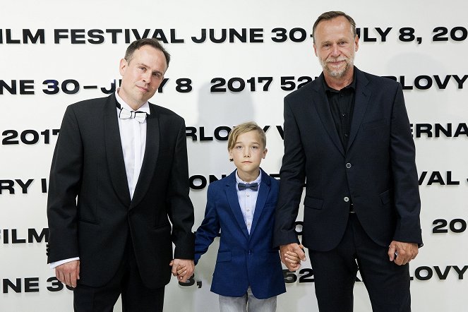 Mały krzyżowiec - Z imprez - World premiere at the Karlovy Vary International Film Festival on July 5, 2017 - Václav Kadrnka, Matouš John, Karel Roden