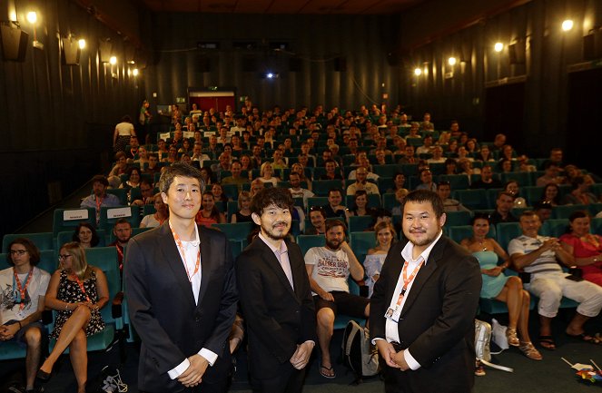 Plavčík - Z akcií - Screening at the Karlovy Vary International Film Festival on July 6, 2017 - Woo-Hyun Bang, Hirobumi Watanabe