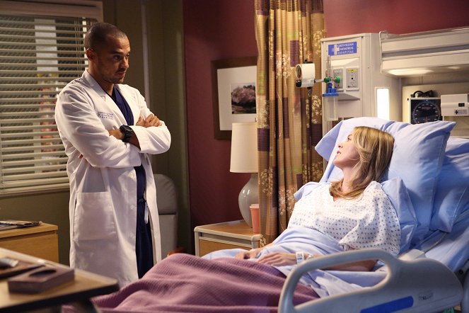 Grey's Anatomy - Season 10 - I Want You with Me - Photos - Jesse Williams, Ellen Pompeo