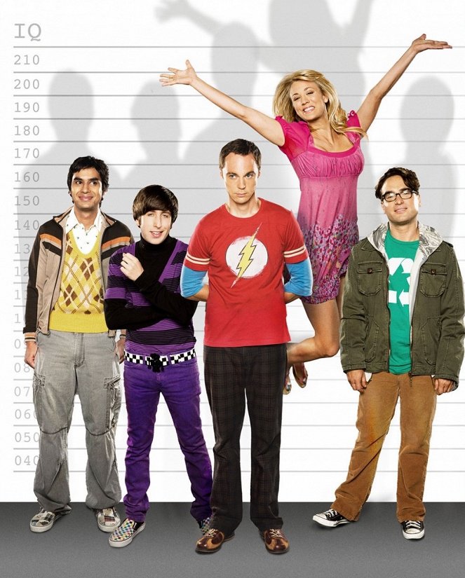 The Big Bang Theory - Werbefoto - Kunal Nayyar, Simon Helberg, Jim Parsons, Kaley Cuoco, Johnny Galecki