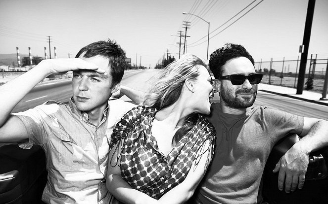 The Big Bang Theory - Werbefoto - Jim Parsons, Kaley Cuoco, Johnny Galecki