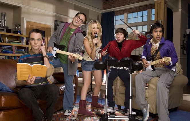 The Big Bang Theory - Promoción - Jim Parsons, Johnny Galecki, Kaley Cuoco, Simon Helberg, Kunal Nayyar
