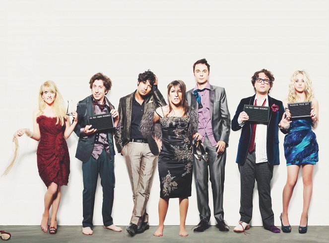 The Big Bang Theory - Promoción - Melissa Rauch, Simon Helberg, Kunal Nayyar, Mayim Bialik, Jim Parsons, Johnny Galecki, Kaley Cuoco