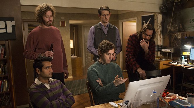 Silicon Valley - Daily Active Users - Photos - Kumail Nanjiani, T.J. Miller, Thomas Middleditch, Zach Woods, Martin Starr