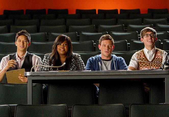 Glee - El papel que naciste para interpretar - De la película - Harry Shum Jr., Amber Riley, Cory Monteith, Kevin McHale
