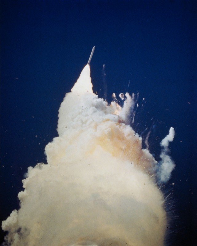 Výbuch raketoplánu Challenger - Z filmu