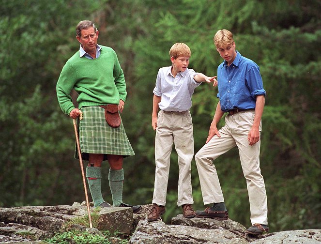 Diana: 7 Days That Shook the Windsors - Do filme - rei Carlos III, Príncipe Harry, príncipe William