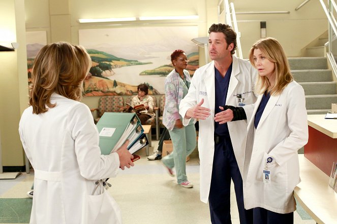 Grey's Anatomy - Season 9 - Love Turns You Upside Down - Photos - Patrick Dempsey, Ellen Pompeo