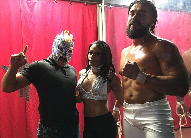 NXT TakeOver: Brooklyn III - Dreharbeiten - Emanuel Rodriguez, Thea Trinidad, Manuel Alfonso Andrade Oropeza