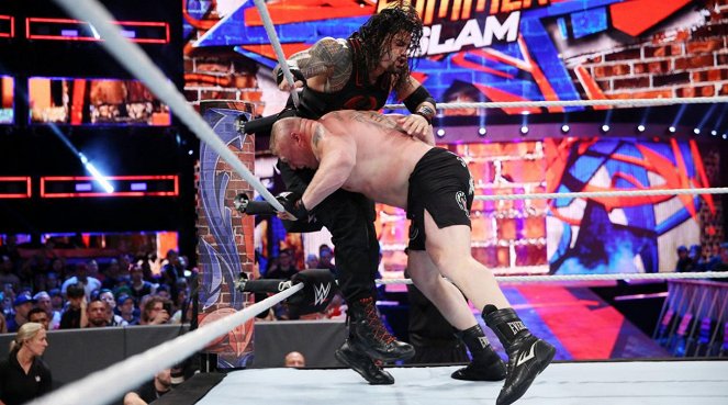 WWE SummerSlam - Photos - Joe Anoa'i, Brock Lesnar