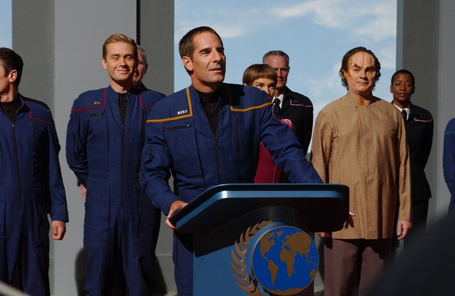 Star Trek - Enterprise - Zuhause - Filmfotos - Connor Trinneer, Scott Bakula, John Billingsley