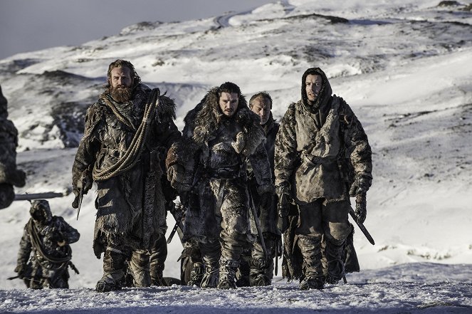 Game Of Thrones - Jenseits der Mauer - Filmfotos - Kristofer Hivju, Kit Harington, Iain Glen, Joe Dempsie