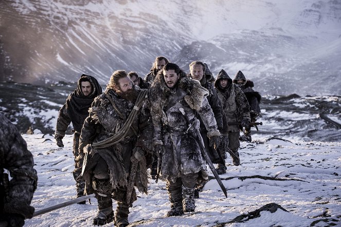 Game Of Thrones - Jenseits der Mauer - Filmfotos - Kristofer Hivju, Rory McCann, Kit Harington, Iain Glen