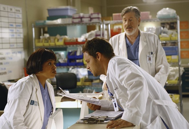 Grey's Anatomy - Let the Truth Sting - Van film - Chandra Wilson, Justin Chambers, Edward Herrmann