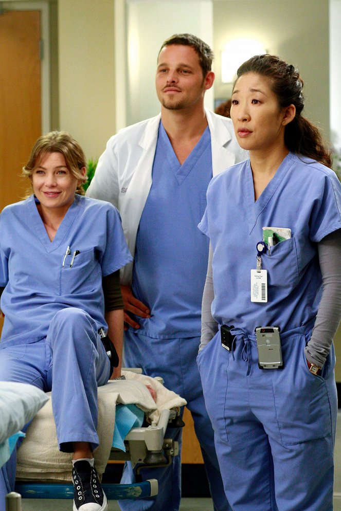 Grey's Anatomy - Season 4 - Kung Fu Fighting - Photos - Ellen Pompeo, Justin Chambers, Sandra Oh