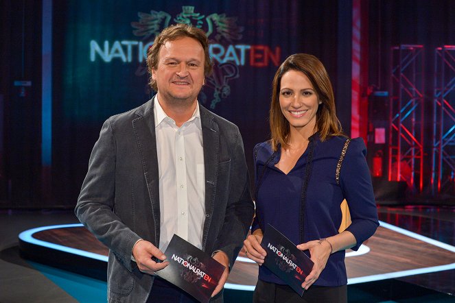 Wahl 17 - Nationalraten - Die politische Quiz-Talk-Show - Promokuvat - Hanno Settele, Lisa Gadenstätter