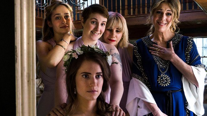 Girls - Season 5 - Die Hochzeit - Filmfotos - Jemima Kirke, Allison Williams, Lena Dunham, Zosia Mamet, Rita Wilson