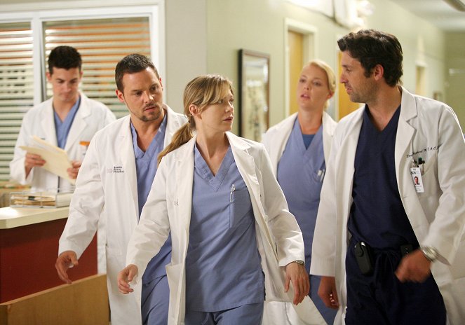 Grey's Anatomy - Die jungen Ärzte - Season 5 - Die Flut - Filmfotos - Justin Chambers, Ellen Pompeo, Katherine Heigl, Patrick Dempsey