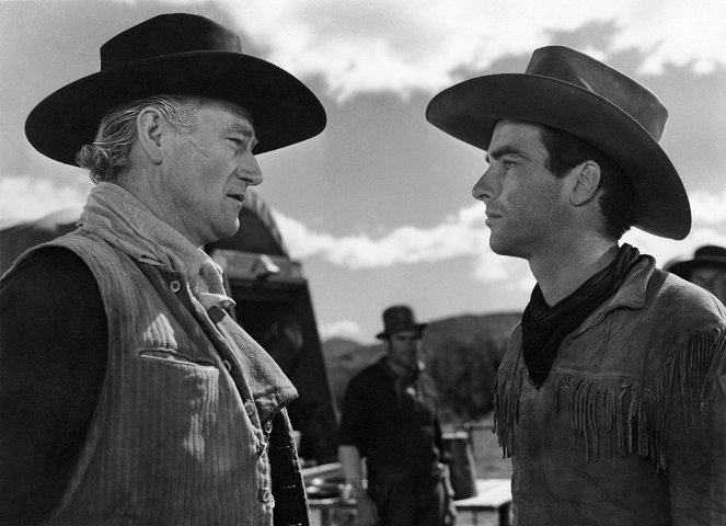 Červená řeka - Z filmu - John Wayne, Montgomery Clift