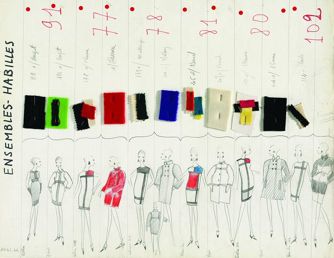 Yves Saint Laurent i jego szkice - Z filmu
