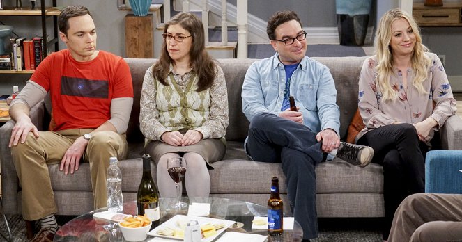The Big Bang Theory - Season 11 - Das Doktor-Ramona-Dankeschön - Filmfotos - Jim Parsons, Mayim Bialik, Johnny Galecki, Kaley Cuoco