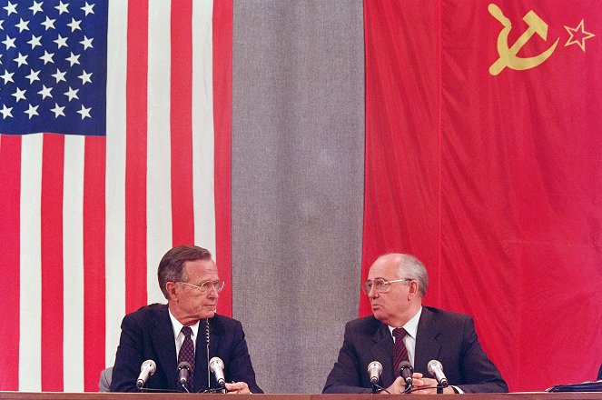 Americká 90. léta - Z filmu - George Bush, Michail Sergejevič Gorbačov
