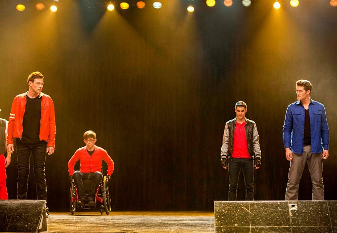 Glee - Zatarg - Z filmu - Cory Monteith, Kevin McHale, Darren Criss, Matthew Morrison