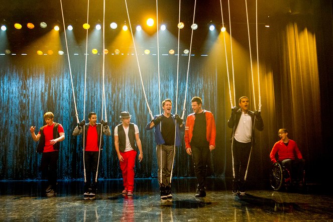 Glee - Fehde - Filmfotos - Blake Jenner, Darren Criss, Matthew Morrison, Cory Monteith, Jacob Artist, Kevin McHale