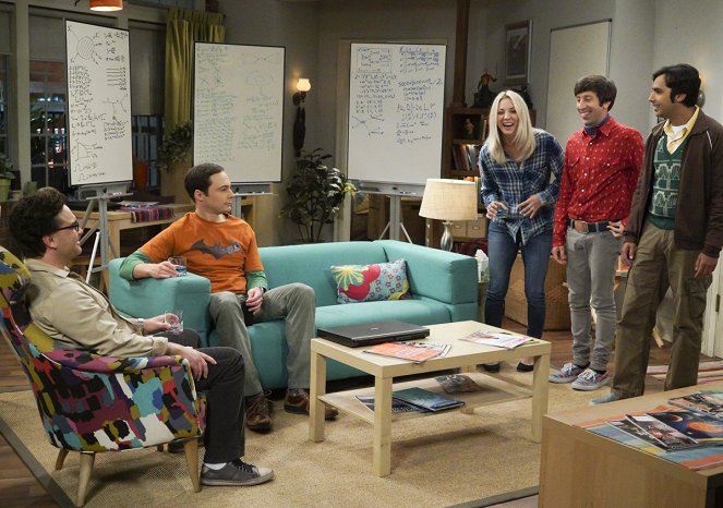 The Big Bang Theory - Season 11 - The Retraction Reaction - Photos - Johnny Galecki, Jim Parsons, Kaley Cuoco, Simon Helberg, Kunal Nayyar