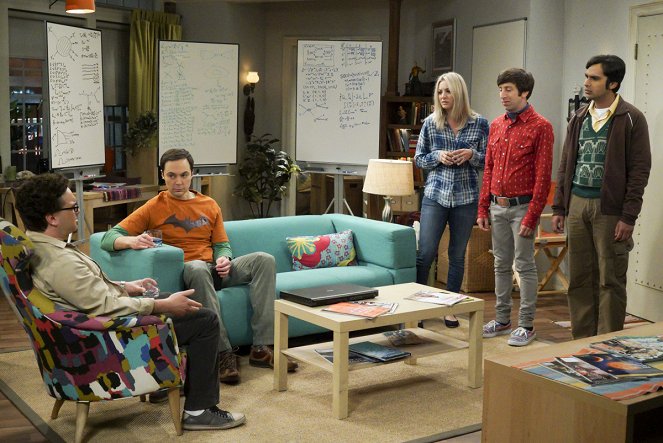 The Big Bang Theory - Das Romulaner-Getränk - Filmfotos - Johnny Galecki, Jim Parsons, Kaley Cuoco, Simon Helberg, Kunal Nayyar