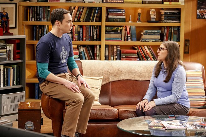 The Big Bang Theory - Season 11 - The Relaxation Integration - Photos - Jim Parsons, Mayim Bialik
