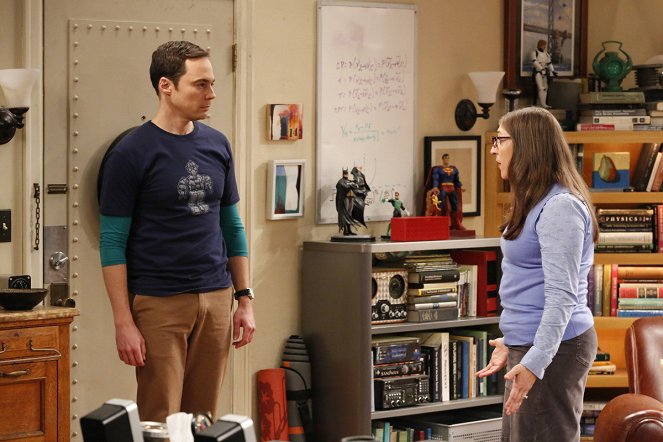 The Big Bang Theory - Season 11 - The Relaxation Integration - Photos - Jim Parsons, Mayim Bialik