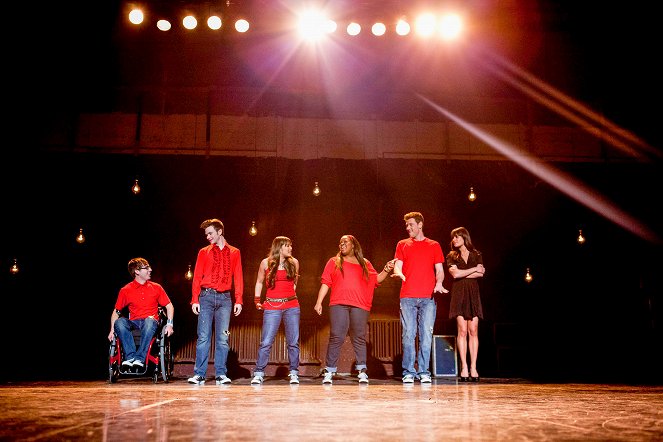Glee - Süße Träume - Filmfotos - Kevin McHale, Chris Colfer, Jenna Ushkowitz, Alex Newell, Cory Monteith, Lea Michele