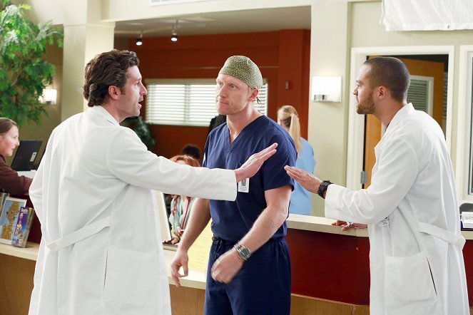 Grey's Anatomy - Die jungen Ärzte - Transplantationschaos - Filmfotos - Patrick Dempsey, Kevin McKidd, Jesse Williams