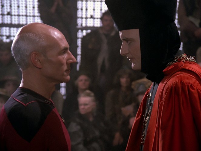 Star Trek: Nová generácia - Střetnutí na Farpointu - Z filmu - Patrick Stewart, John de Lancie