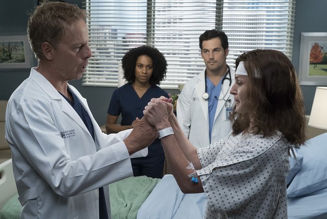 Grey's Anatomy - Ain't That a Kick in the Head - Van film - Greg Germann, Kelly McCreary, Giacomo Gianniotti, Caterina Scorsone