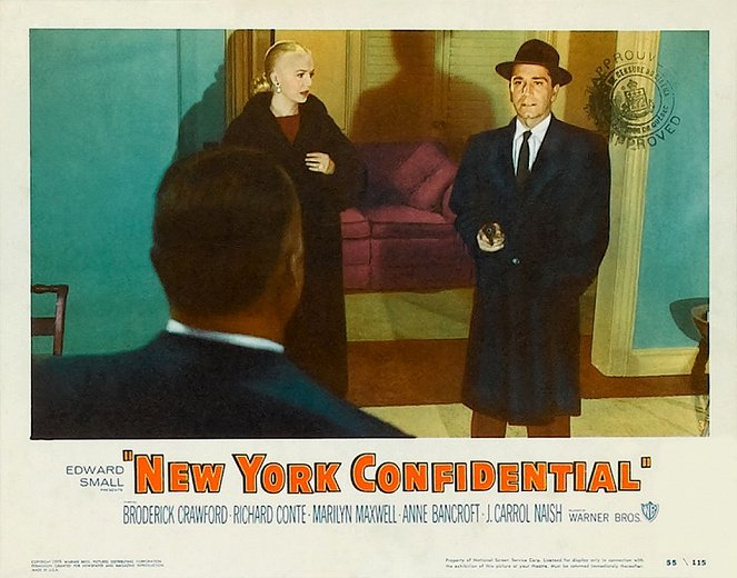 New York Confidential - Lobbykarten - Marilyn Maxwell, Richard Conte