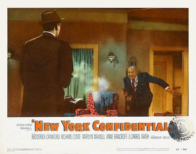 New York Confidential - Lobbykarten - Broderick Crawford
