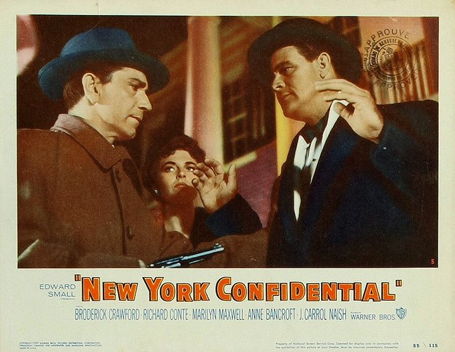 New York Confidential - Lobbykarten - Richard Conte, Anne Bancroft