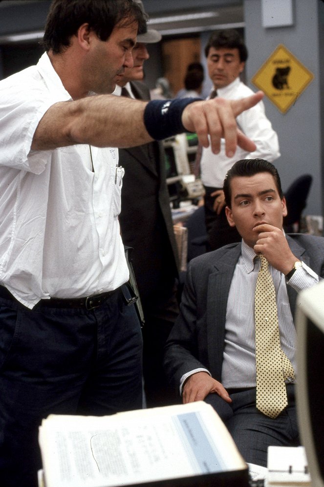 Il était une fois... Wall Street - Filmfotók - Oliver Stone, Charlie Sheen