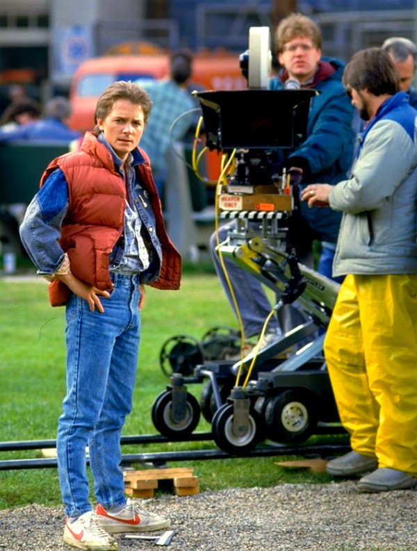 Paluu tulevaisuuteen - Kuvat kuvauksista - Michael J. Fox