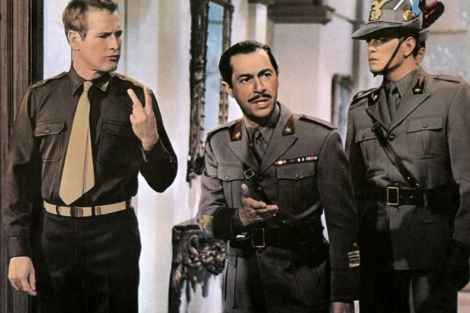 The Secret War of Harry Frigg - Filmfotók - Paul Newman, Vito Scotti, Fabrizio Mioni