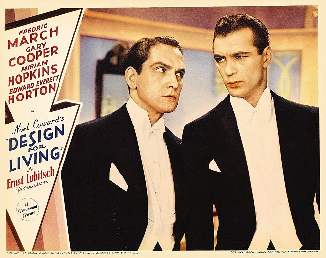 Sérénade à trois - Cartes de lobby - Fredric March, Gary Cooper