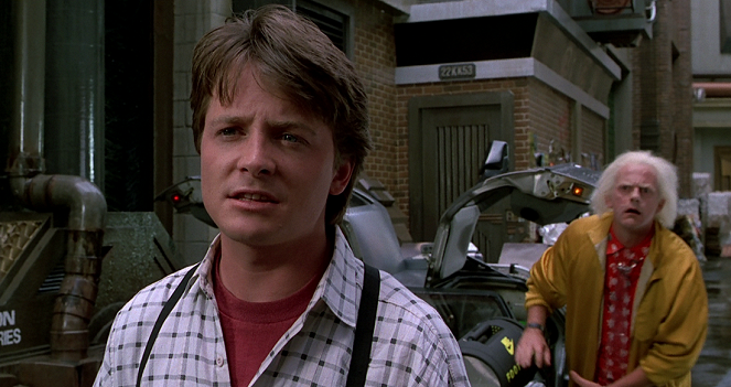 Regresso ao Futuro II - Do filme - Michael J. Fox, Christopher Lloyd