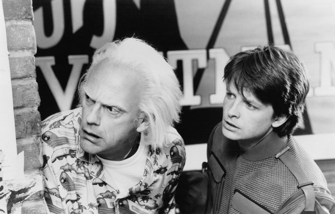 Návrat do budúcnosti 2 - Z filmu - Christopher Lloyd, Michael J. Fox