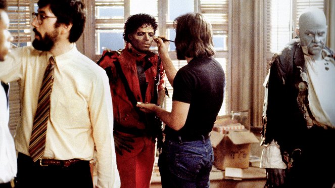 Michael Jackson: Thriller - Forgatási fotók - John Landis, Michael Jackson