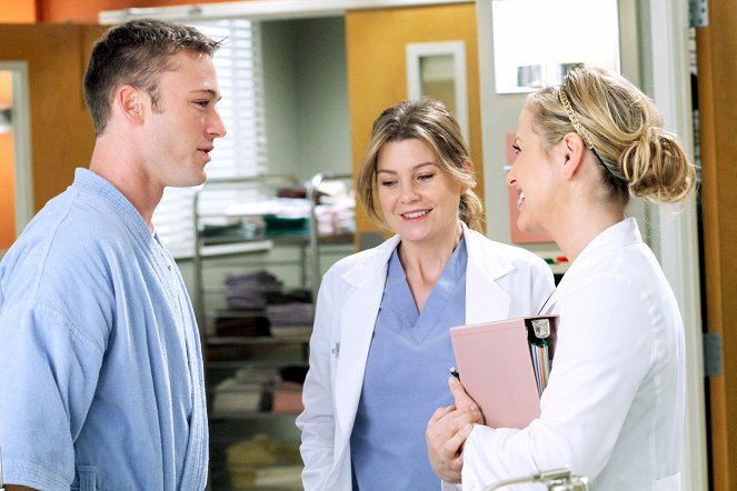 Grey's Anatomy - Sympathy for the Parents - Photos - Jake McLaughlin, Ellen Pompeo, Jessica Capshaw