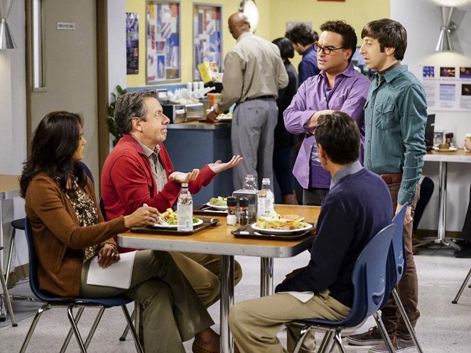 The Big Bang Theory - The Tesla Recoil - Van film - John Ross Bowie, Johnny Galecki, Simon Helberg